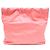 Borsa a tracolla Chanel in vitello lucido rosa corallo - vista 3