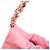 Borsa a tracolla Chanel in vitello lucido rosa corallo - vista 8