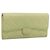 Portafoglio lungo CHANEL Matelasse in pelle d'agnello verde e oro CC Auth 197728 D'oro
