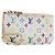 LOUIS VUITTON Monogram Multicolor Pochette Cles Purse White M28388 Auth yk20719M Bianco