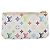 LOUIS VUITTON Monogram Multicolor Pochette Cles Purse White M28388 Auth yk20719M Bianco - vista 2