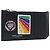 SAINT LAURENT Fragment Case Leather Black Silver 463778 Auth am12475V Negro Plata