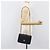 Borsa a tracolla CHANEL Chain Matelasse in pelle d'agnello nera e oro CC Auth yk20836SAM Nero D'oro - vista 27