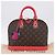 LOUIS VUITTON Monogram Totem Alma PM Hand Bag Red Flamingo LV Auth 199111SAM Rosso Monogramma - vista 12