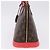 LOUIS VUITTON Monogram Totem Alma PM Hand Bag Red Flamingo LV Auth 199111SAM Rosso Monogramma - vista 3