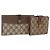 Cartera larga GUCCI GG Canvas Set de 2 Beige Gold Auth 196947 Dorado