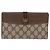 Cartera larga GUCCI GG Canvas Set de 2 Beige Gold Auth 196947 Dorado - vista 2