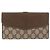 Cartera larga GUCCI GG Canvas Set de 2 Beige Gold Auth 196947 Dorado - vista 3
