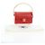 Borsa CHANEL Mademoiselle Chain Matelasse in pelle d'agnello rossa e oro CC Auth 196580SV Rosso D'oro - vista 12