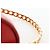 Borsa CHANEL Mademoiselle Chain Matelasse in pelle d'agnello rossa e oro CC Auth 196580SV Rosso D'oro - vista 14
