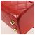 Borsa CHANEL Mademoiselle Chain Matelasse in pelle d'agnello rossa e oro CC Auth 196580SV Rosso D'oro - vista 17