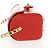 Borsa CHANEL Mademoiselle Chain Matelasse in pelle d'agnello rossa e oro CC Auth 196580SV Rosso D'oro - vista 3
