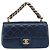 CHANEL Borsa a Tracolla Matelassé con Catena in Pelle 2way Navy Gold CC Auth 197156V D'oro Blu navy - vista 13