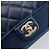 CHANEL Borsa a Tracolla Matelassé con Catena in Pelle 2way Navy Gold CC Auth 197156V D'oro Blu navy - vista 20