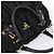 Borsa a mano arricciata PRADA Nylon 2way Nero Oro Auth 199147V D'oro - vista 6