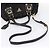 Borsa a mano arricciata PRADA Nylon 2way Nero Oro Auth 199147V D'oro - vista 8