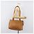 Borsa Tote MCM Vicetos Logogram PVC Leather Brown Gold Auth 199646 Marrone D'oro - vista 21