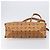 Borsa Tote MCM Vicetos Logogram PVC Leather Brown Gold Auth 199646 Marrone D'oro - vista 5