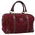Céline Borsa Boston CELINE Macadam Canvas Suede Bordeaux Gold Auth 199667 D'oro Bordò