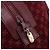 Céline Borsa Boston CELINE Macadam Canvas Suede Bordeaux Gold Auth 199667 D'oro Bordò - vista 10