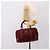 Céline Borsa Boston CELINE Macadam Canvas Suede Bordeaux Gold Auth 199667 D'oro Bordò - vista 20