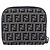 Portafoglio FENDI Zucchino Canvas Navy Silver Auth 200177 Argento Blu navy - vista 2