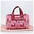 Borsa a Mano Miu Miu Canvas 2way Pink Gold Auth 199590M Rosa D'oro - vista 12