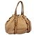 Borsa a mano PRADA in pelle 2way Beige Oro Auth 199056 D'oro