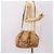 Borsa a mano PRADA in pelle 2way Beige Oro Auth 199056 D'oro - vista 23