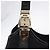 Borsa a mano GUCCI Canvas Black Gold 145761 Auth ka5897V Nero D'oro - vista 10