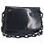 Borsa a tracolla con catena PRADA in pelle nera argento Auth ep15821A Nero