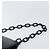 Borsa a tracolla con catena PRADA in pelle nera argento Auth ep15821A Nero - vista 14