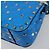Borsa a tracolla VALENTINO Micro Rockstud Chain in pelle 2way Blu Auth 198466V Argento - vista 16