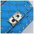 Borsa a tracolla VALENTINO Micro Rockstud Chain in pelle 2way Blu Auth 198466V Argento - vista 18