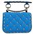 Borsa a tracolla VALENTINO Micro Rockstud Chain in pelle 2way Blu Auth 198466V Argento - vista 2
