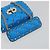Borsa a tracolla VALENTINO Micro Rockstud Chain in pelle 2way Blu Auth 198466V Argento - vista 7