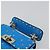 Borsa a tracolla VALENTINO Micro Rockstud Chain in pelle 2way Blu Auth 198466V Argento - vista 8
