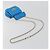 Borsa a tracolla VALENTINO Micro Rockstud Chain in pelle 2way Blu Auth 198466V Argento - vista 9