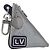 LOUIS VUITTON Monogram satellite Porte Cles Charm Silver MP2217 LV Auth 196994A Plata