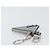 LOUIS VUITTON Monogram satellite Porte Cles Charm Silver MP2217 LV Auth 196994A Plata - vista 5