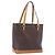 Céline Borsa a mano CELINE Macadam PVC Pelle Marrone Tono Oro Auth ep15786