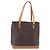 Céline Borsa a mano CELINE Macadam PVC Pelle Marrone Tono Oro Auth ep15786 - vista 13