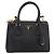 Borsa a Mano PRADA Saffiano 2way Nero Tono Oro Auth 199176M - vista 13