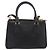Borsa a Mano PRADA Saffiano 2way Nero Tono Oro Auth 199176M - vista 2