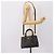 Borsa a Mano PRADA Saffiano 2way Nero Tono Oro Auth 199176M - vista 30