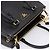 Borsa a Mano PRADA Saffiano 2way Nero Tono Oro Auth 199176M - vista 6