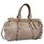 Borsa a mano Miu Miu Vitellolux 2way Beige Gold Auth 199109V D'oro