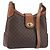 Céline Borsa a tracolla CELINE Macadam PVC Pelle Marrone Tono Oro Auth 200132