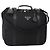 Borsa Boston PRADA Nylon 2way Nero Argento Auth 194414