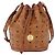 Borsa a tracolla MCM Vicetos Logogram PVC Leather Brown Gold Auth 200898 Marrone D'oro - vista 13